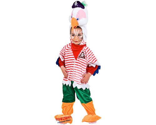 Costume di carnevale PAPPAGALLO PIRATA